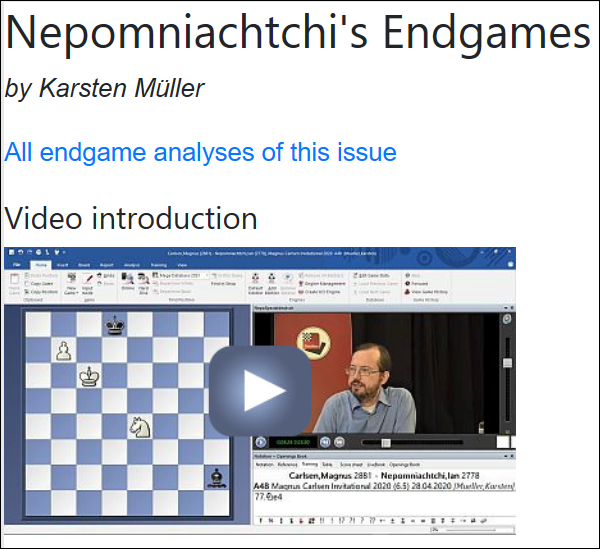 ChessBase Magazine 203 - DVD