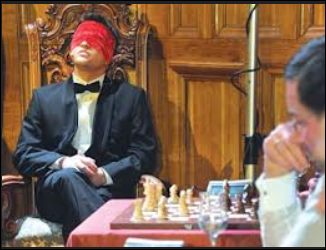 Blindfold chess in Cumnor - Cumnor Chess Club, Oxford